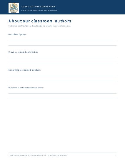 Preview of About Our Authors Templates