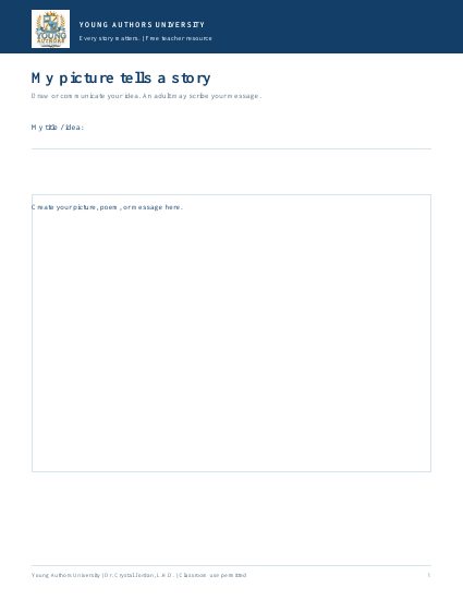 Preview of Draw & Tell Story Pages