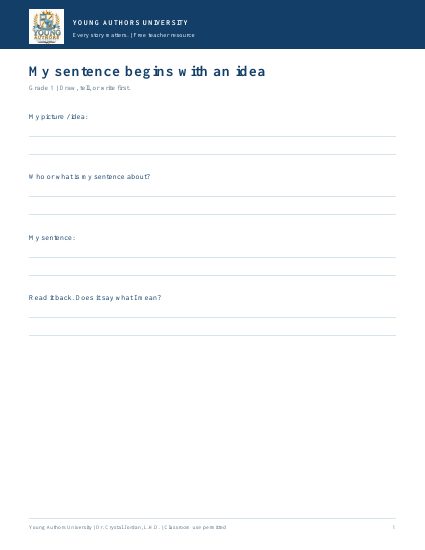 Preview of Grade 1 Sentence Builder Pack