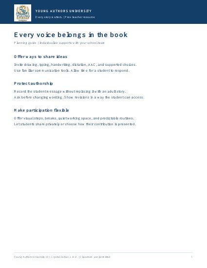 Preview of Every Voice Storytelling Guide