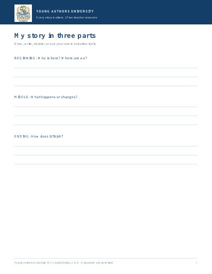 Preview of Beginning, Middle & End Storyboard