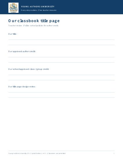 Preview of Title & Dedication Page Templates